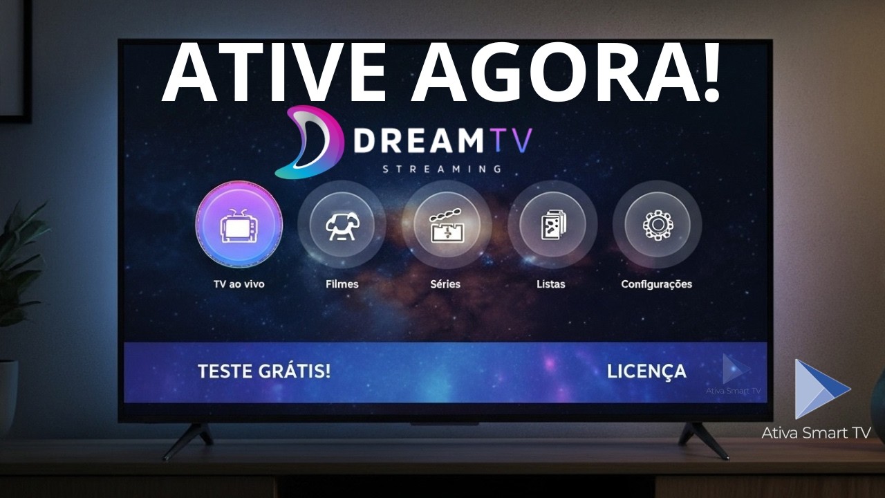 DreamTV na Smart TV Samsung, LG e Roku | Teste Gr&aacute;tis 7 Dias