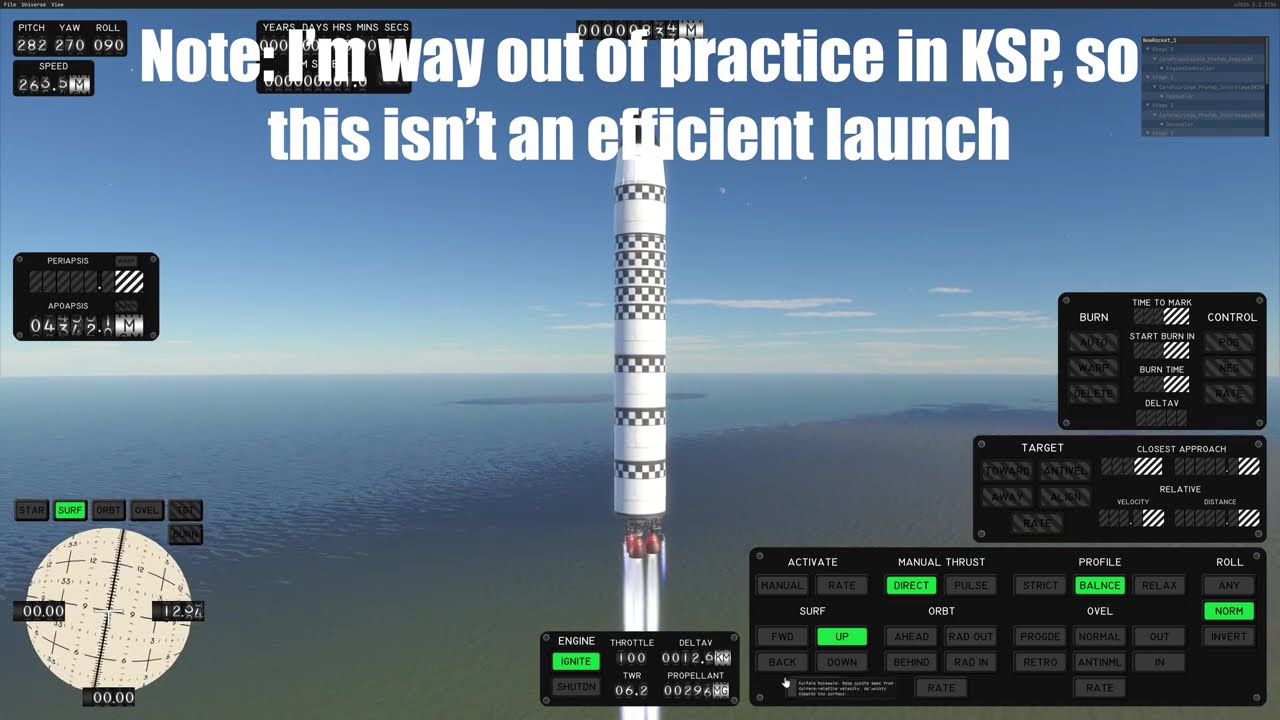Kitten Space Agency Staged Rocket Building Tutorial