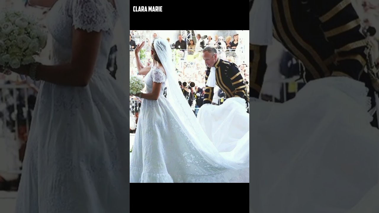 Why Princess Madeleine's Wedding Dress Is the Most Expensive in Scandinavia 👑💍#shorts