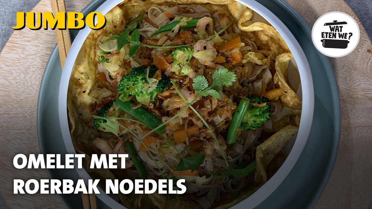 Wat eten we? Omelet met roerbaknoedels