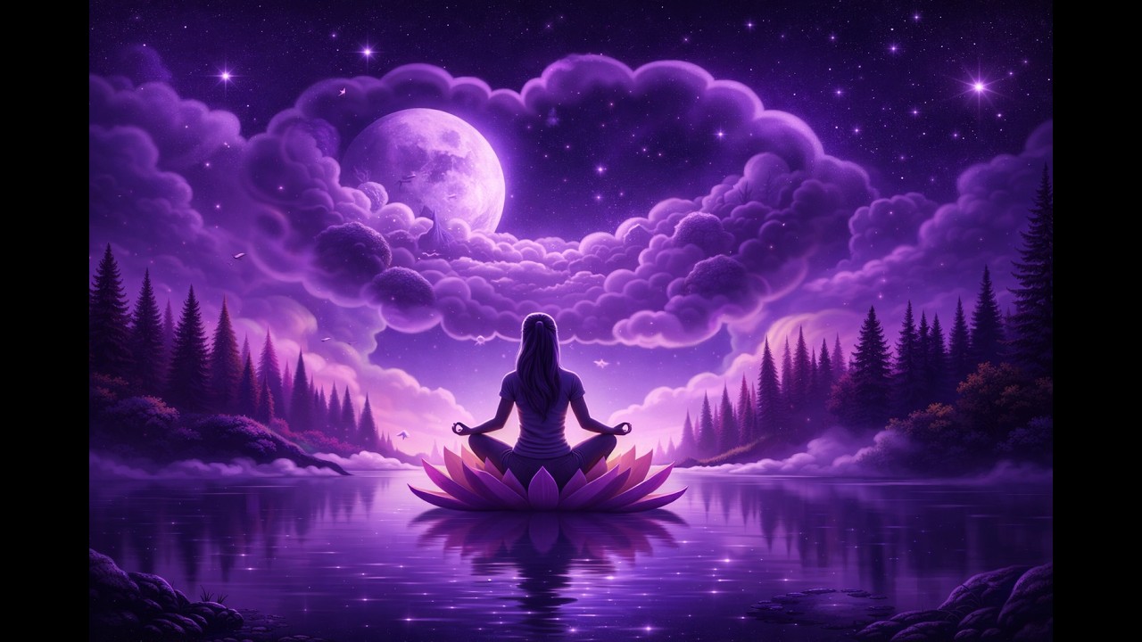 Moonlit Lotus Sanctuary 🌙 Guided Sleep Meditation for Deep Sleep & Relaxation 2 Hours