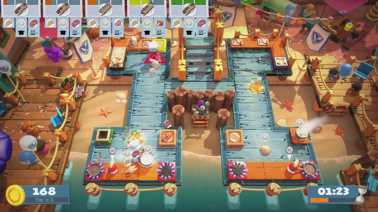 Overcooked! Extra Timmings - The World Food Festival | Level 1-3 ( ver. 2 )