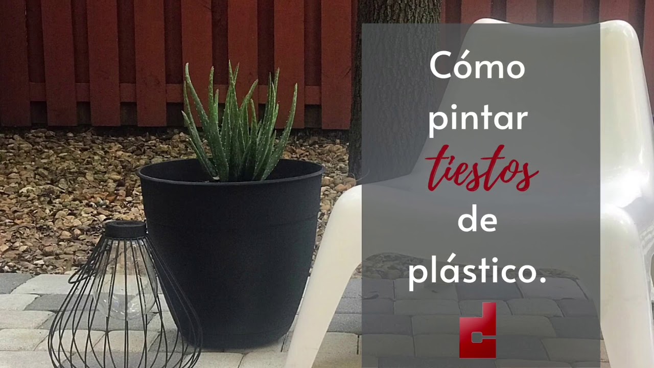C&oacute;mo pintar tiestos o macetas de pl&aacute;stico