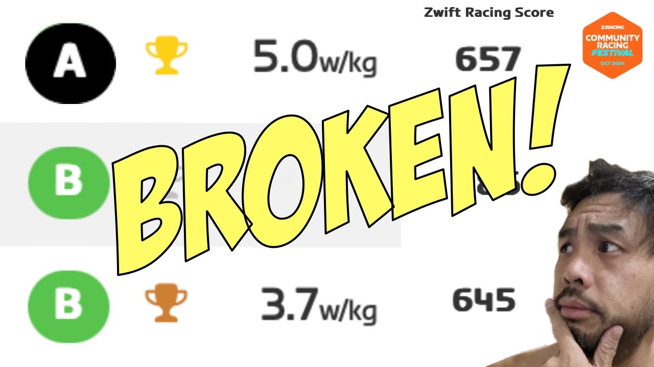 Zwift Racing Score is BROKEN