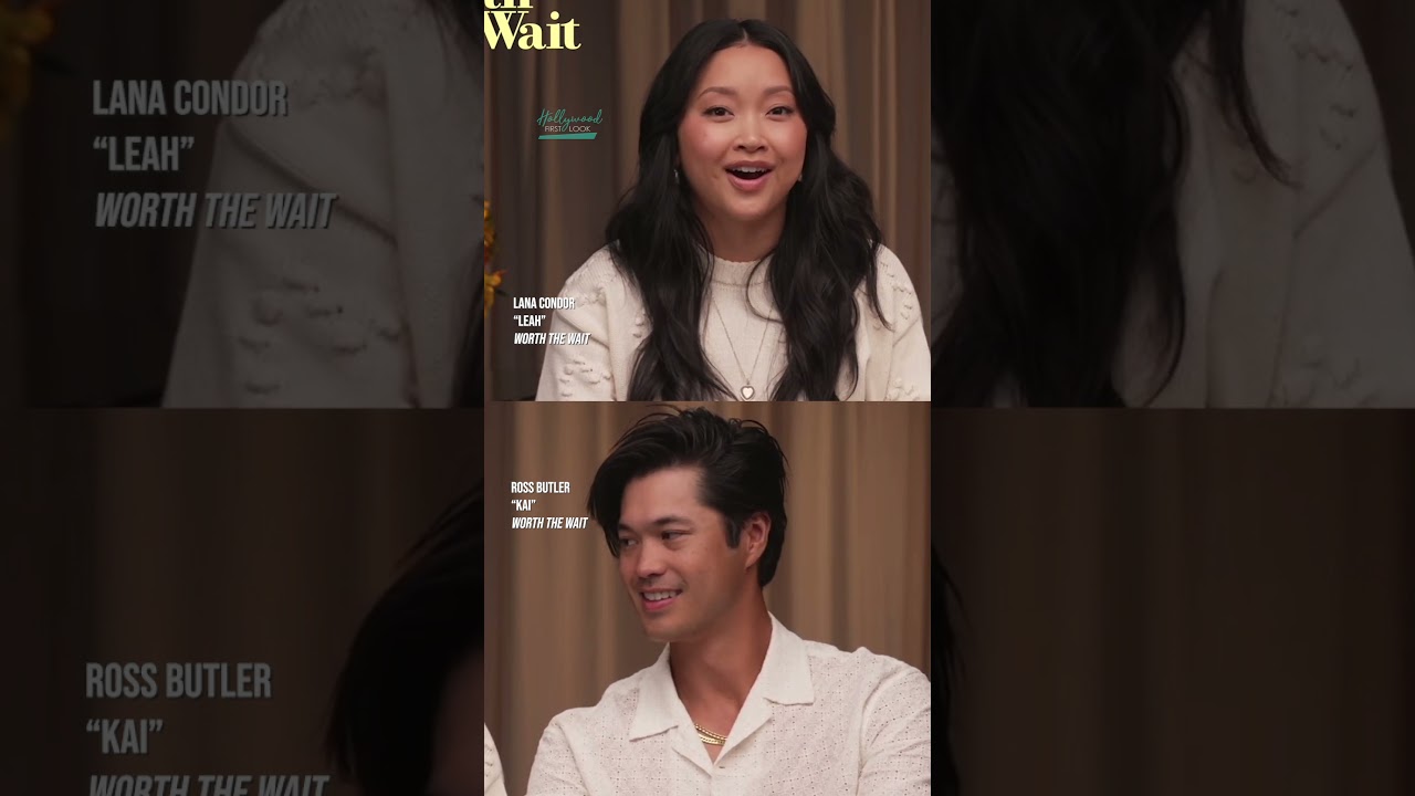 #LanaCondor and #RossButler talk about their first kiss on the set of #WorthTheWait