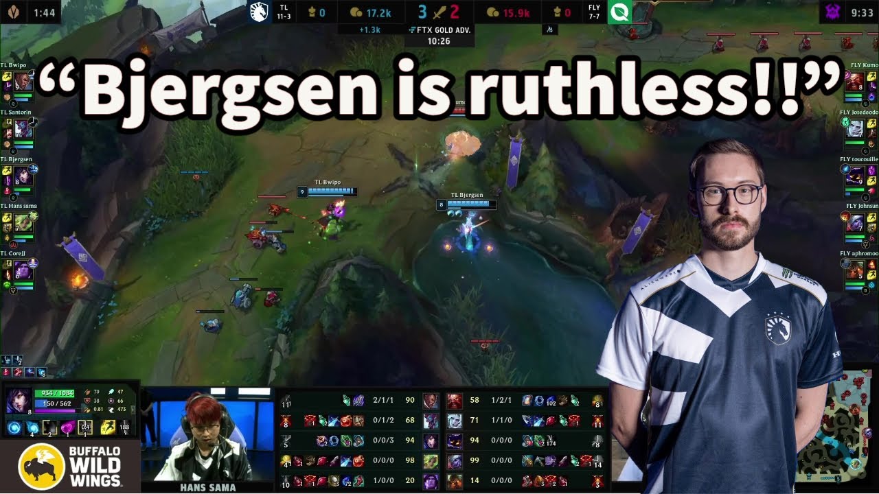 TL Bjergsen Hits A Clean Charm Flash On Ahri!!!