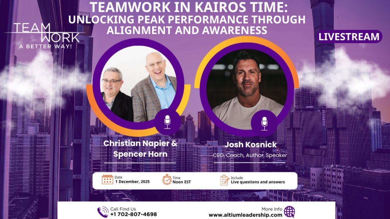 Awareness. Alignment. Action. Welcome to Kairos Time. @altiumleadership