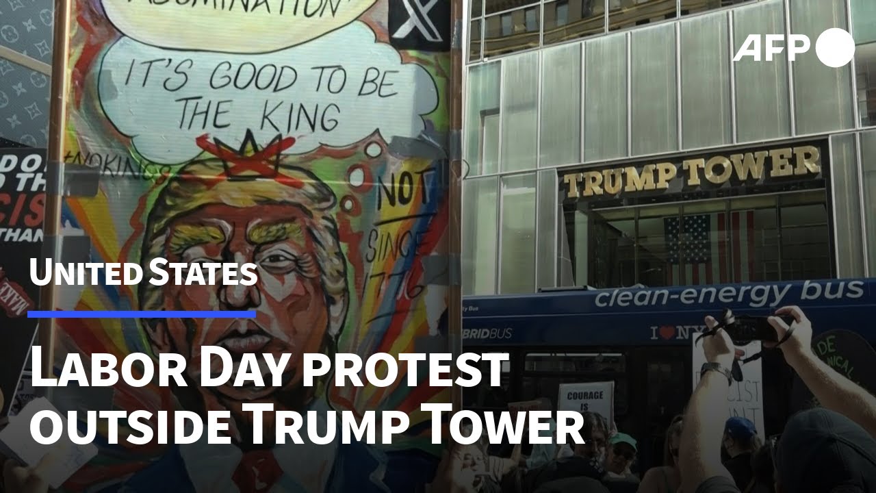 Hundreds rally against Trump in New York on Labor Day | AFP