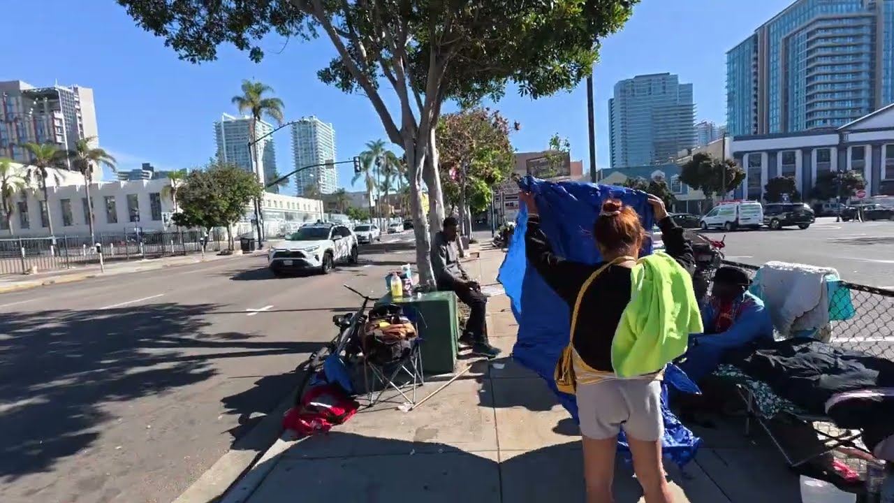 Плохая часть Сан Диего по прежнему плохая, хотя город старается #sandiego #homeless #mentalhealth
