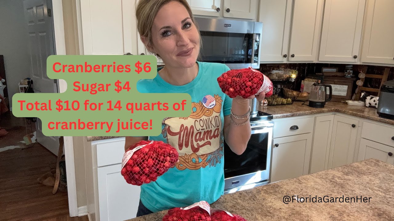Canning Cranberry Juice- Beginner Friendly Canning Recipe