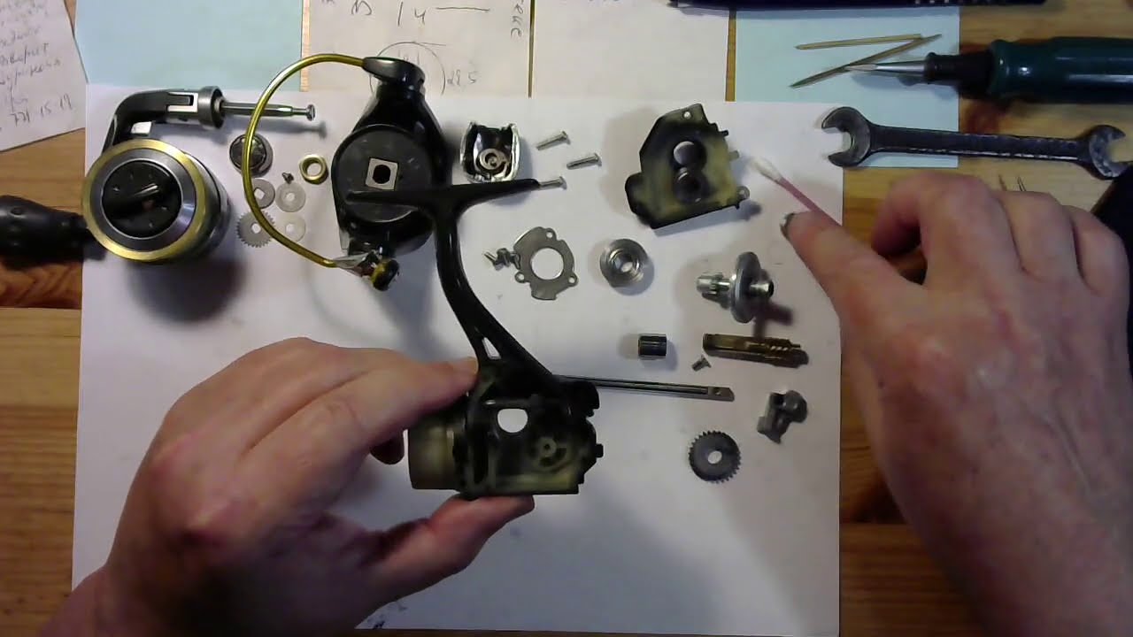 Катушка Ryobi Ecusima 2000Vi = Guangwei GW.B 2000Vi - ТО своими руками.