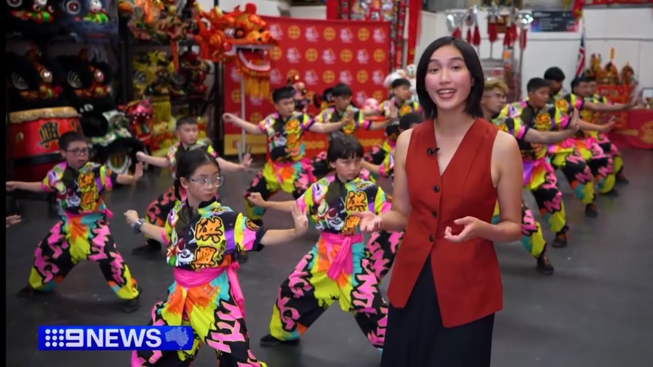 Hung Hing Lion Dance - 9 News Melbourne feature