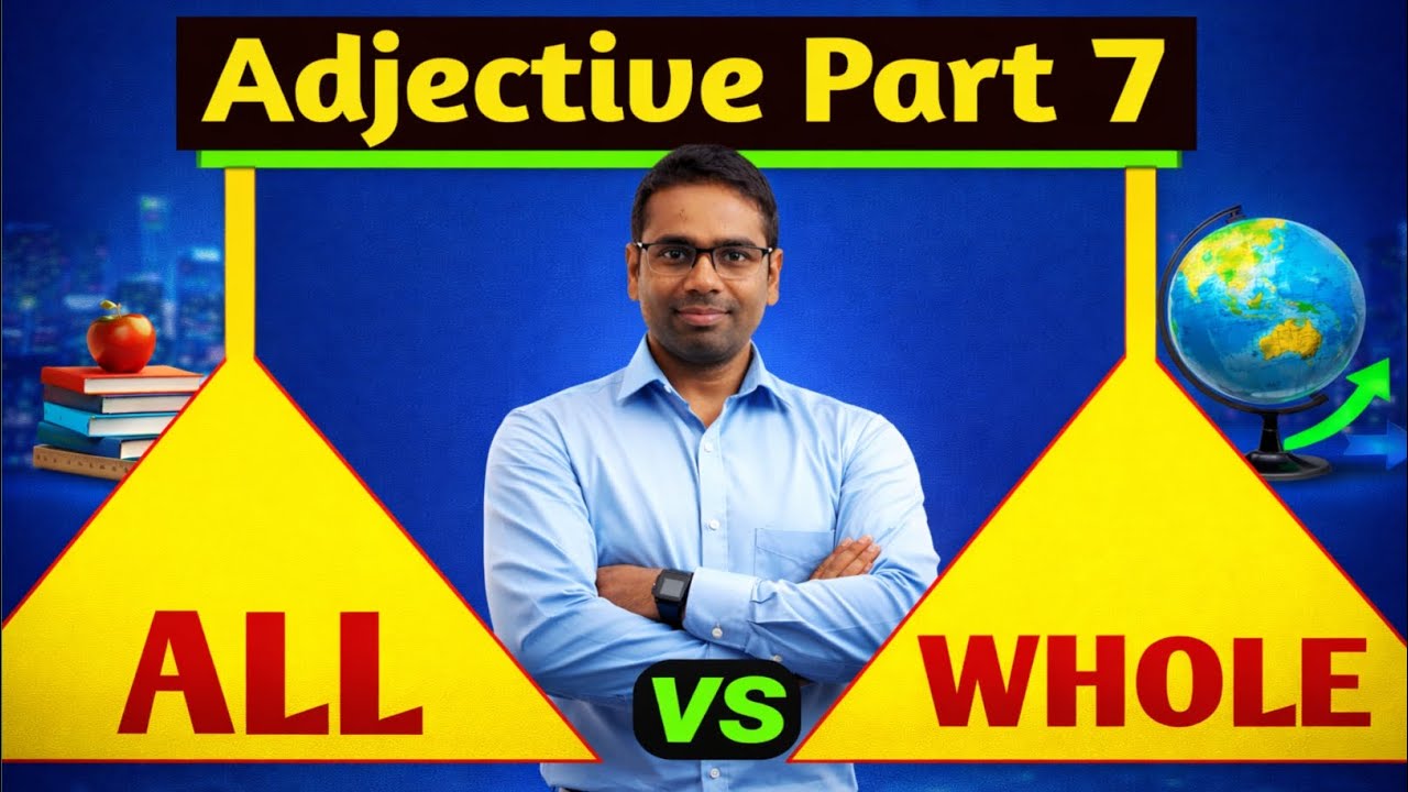 All vs Whole| Difference Between All And Whole| #all#whole#grammarstyle