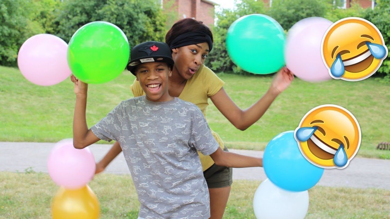EXTREMELY FUNNY BALLOON POP CHALLENGE