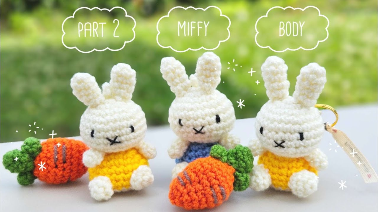 PART 2 Crochet Miffy & Carrot / 코바늘 미피 & 당근