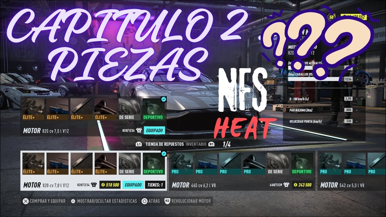 ¿¿¿PARA QUE SIRVE CADA PIEZA??? (Guía Para Principiantes) | Need For Speed Heat - Capitulo 2
