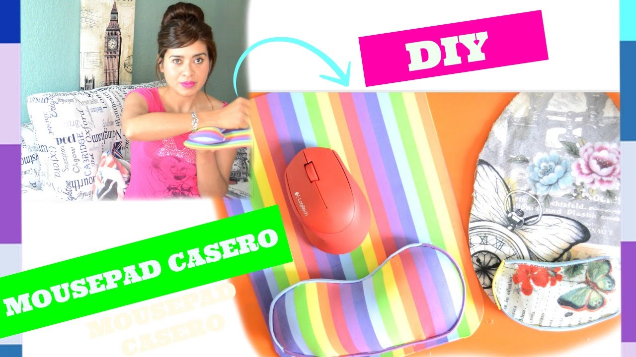 HAZ TU MOUSEPAD CASERO CON APOYO DE MUÑECA-ALFOMBRILLA PARA EL RATÓN.