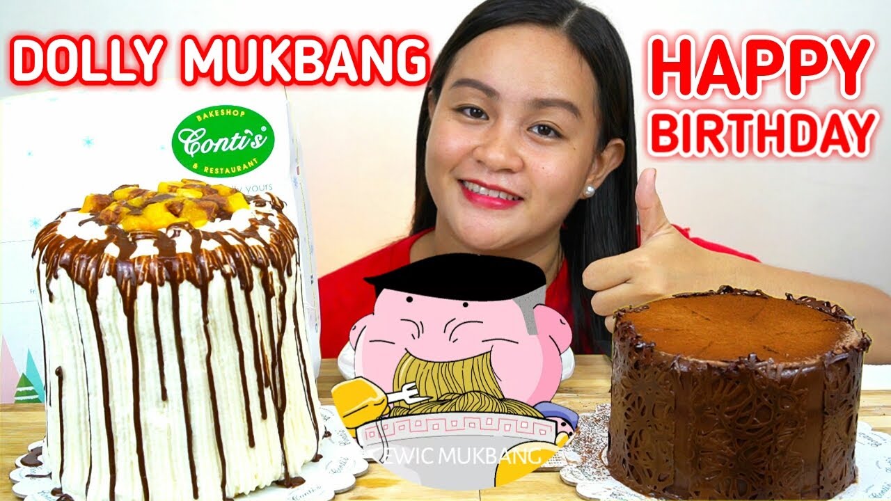CONTI'S MANGO BRAVO and CHOCOLATE OBSESSION Mukbang / Happy Birthday Dolly Mukbang