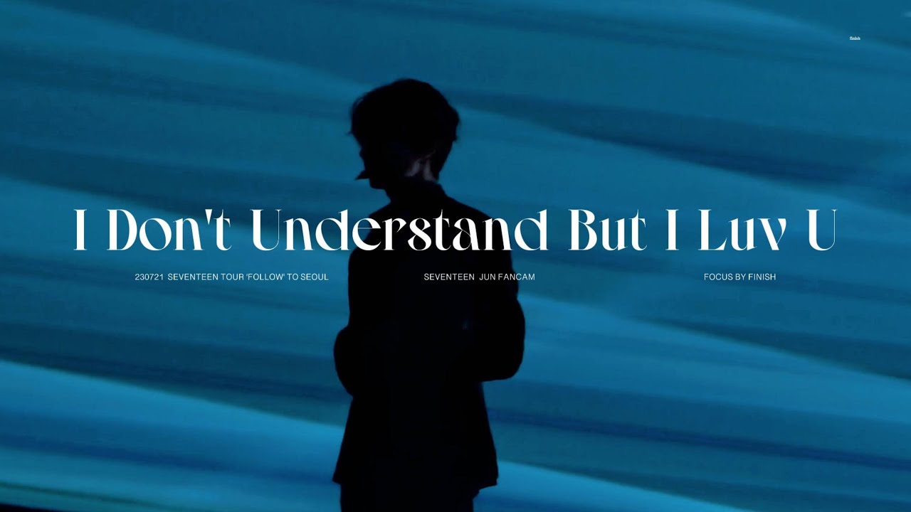 230721 SEVENTEEN TOUR 'FOLLOW' TO SEOUL 'I Don't Understand But I Luv U' SEVENTEEN JUN FOCUS 직캠