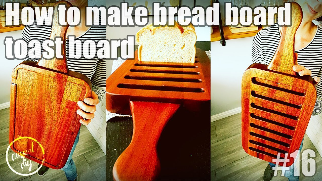 DIY bread board, how to make a bread board, serving board, cutting board
