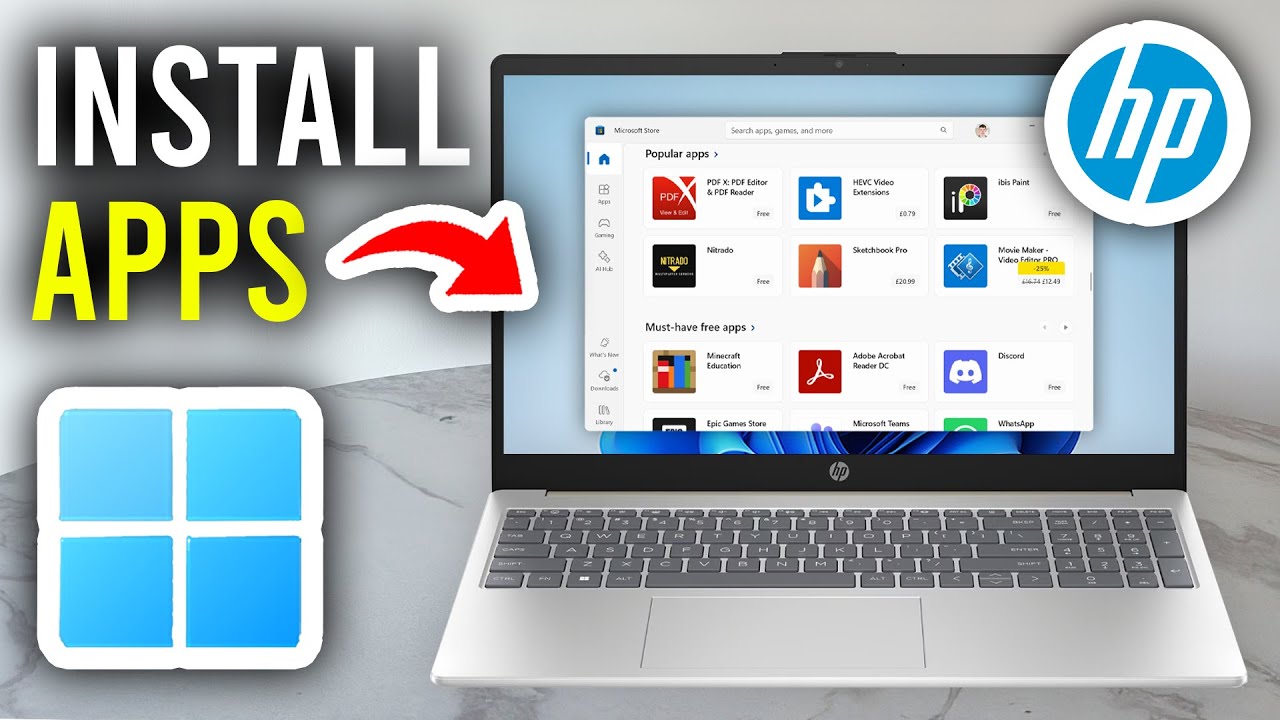 How To Download Apps On HP Laptop Windows - Step By Step