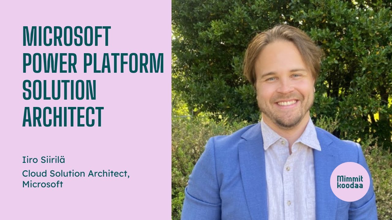 Microsoft Power Platform Solution Architect, Skills For Jobs Learning Circles #MimmitKoodaa