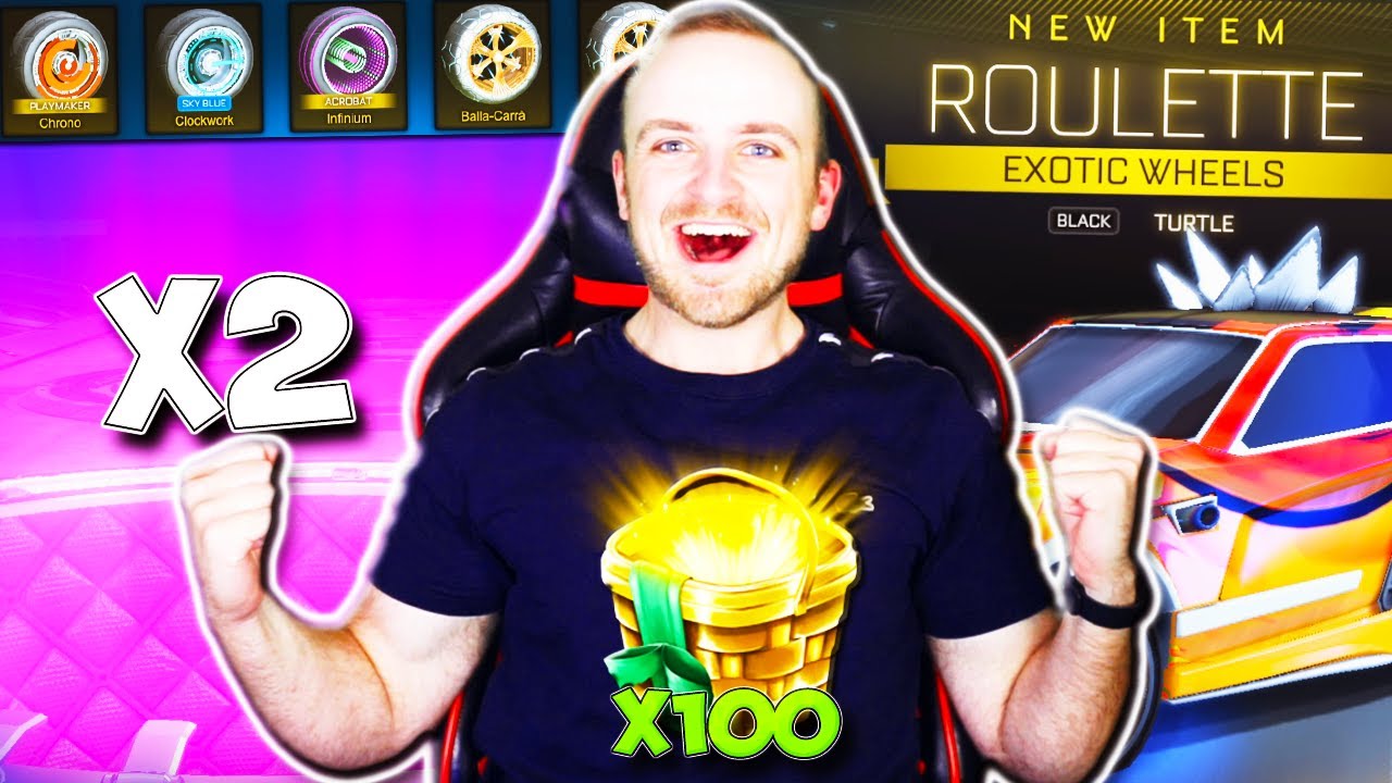 *BRAND NEW* Opening 100 Golden Gift Baskets in Rocket League *MULTIPLE PAINTED EXOTICS*