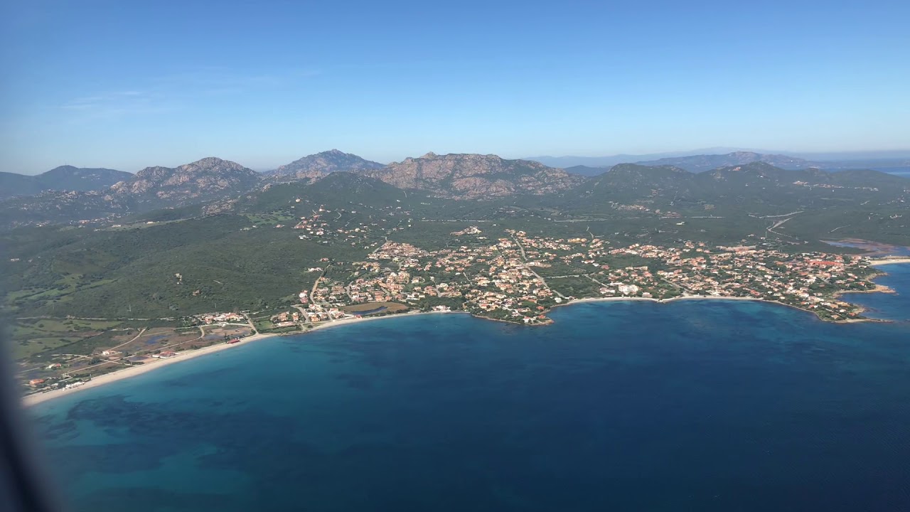 Landing at Olbia Costa Smeralda airport