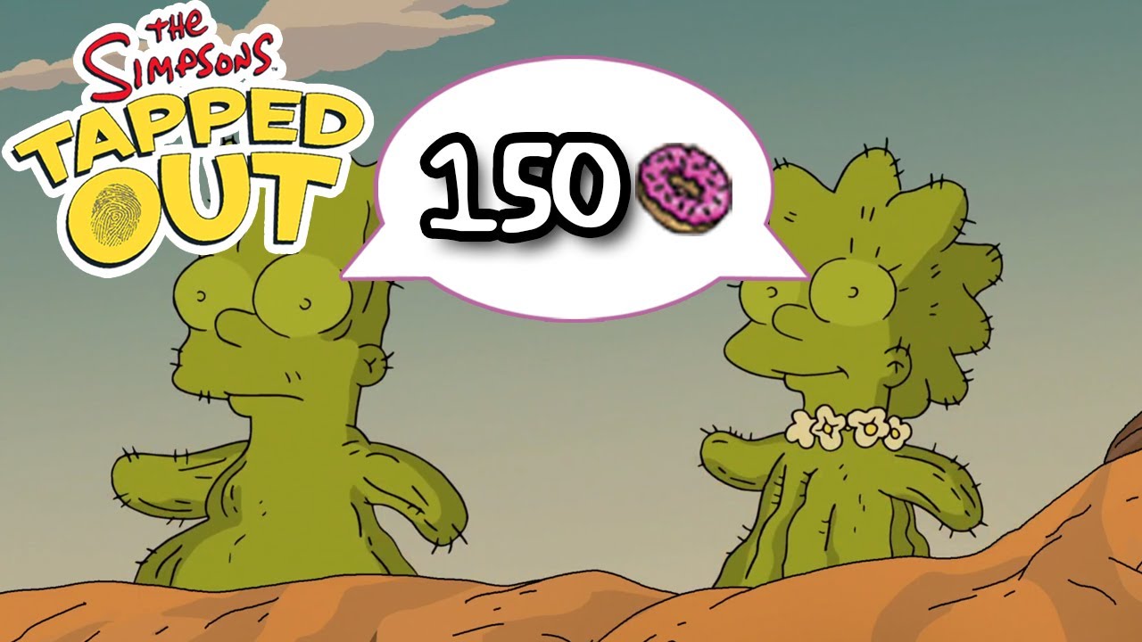 The Simpsons: Tapped Out - Cactus Bart and Cactus Lisa - Premium Character Walkthroughs