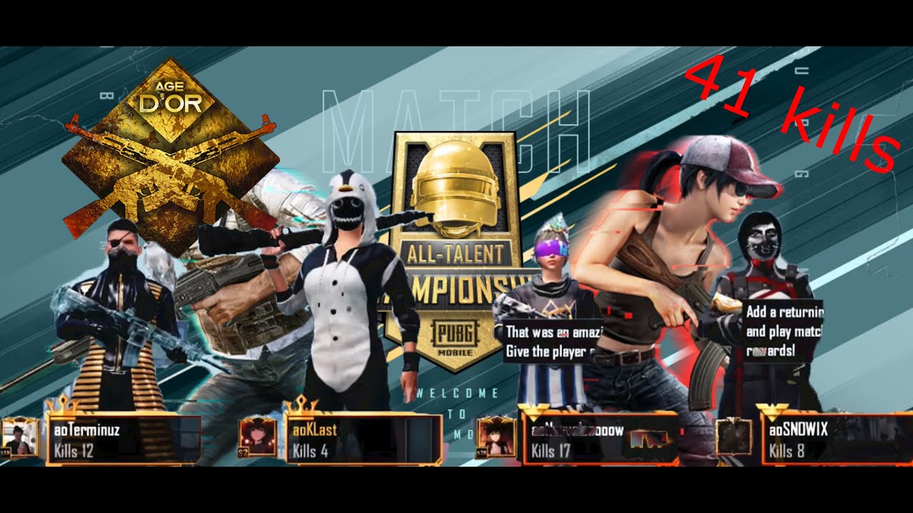 ALL-TALENT CHAMPIONSHIP - French teamspeak - 41 kills - PUBG MOBILE