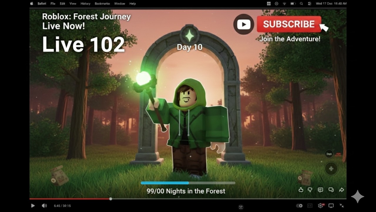 Roblox: Cyborg class playing 99 night in the forest: day 104 #gaming #roblox