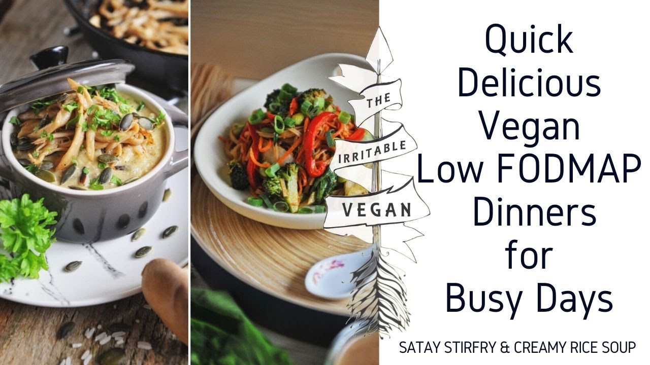 Quick Delicious Dinners for Busy Days / Vegan Low FODMAP Dinner Recipes