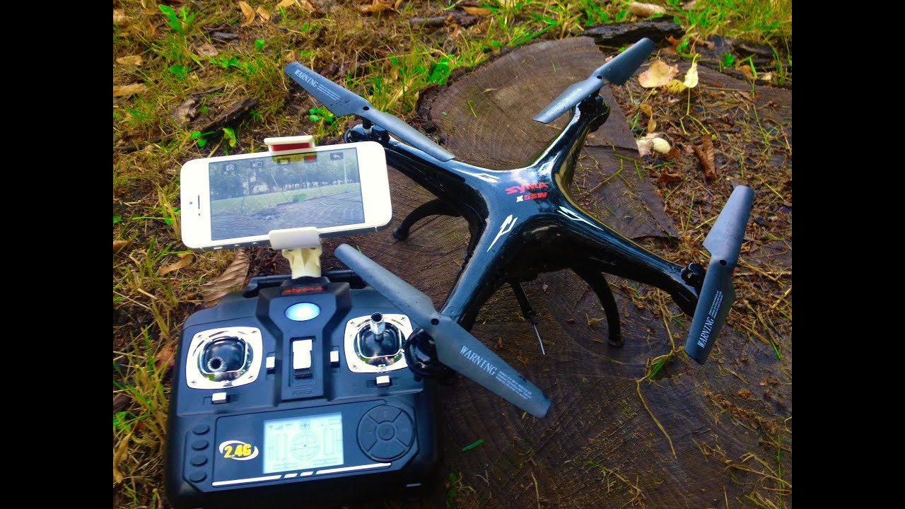 RC Drone-Syma X5SW Quick Review And+Range Mod+Flight