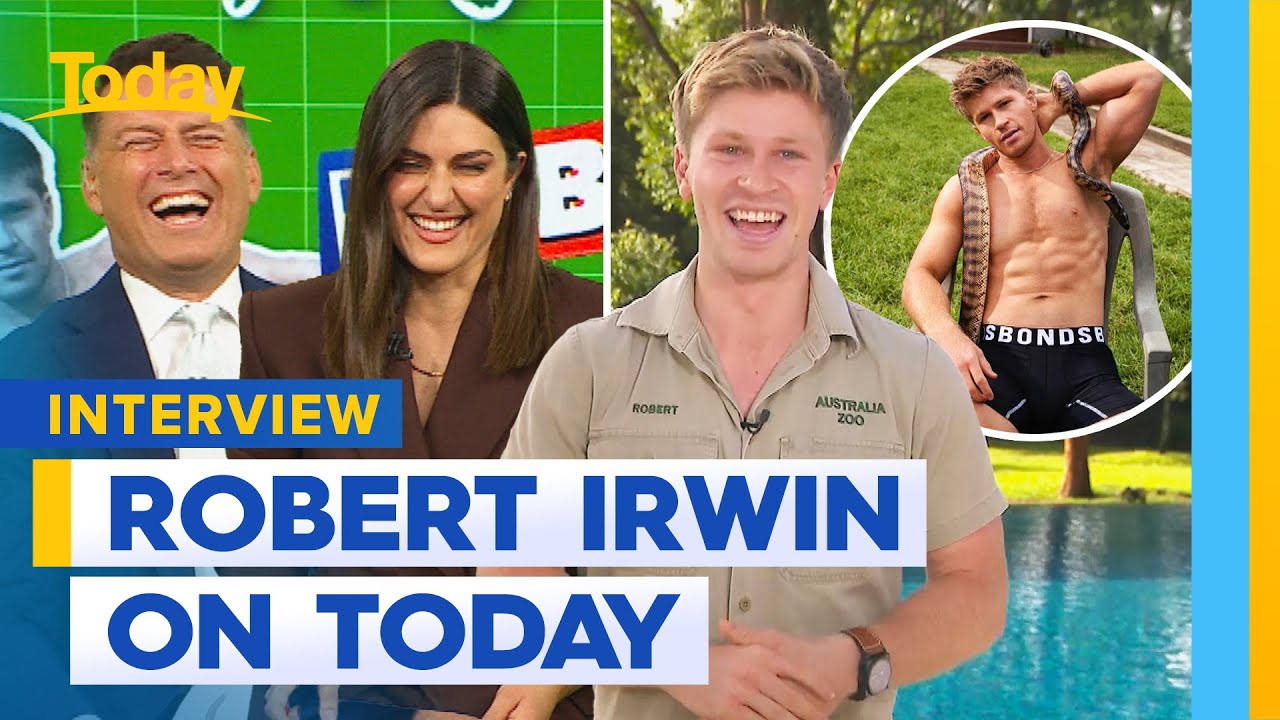 Robert Irwin reacts to Bonds photoshoot excitement | Today Show Australia