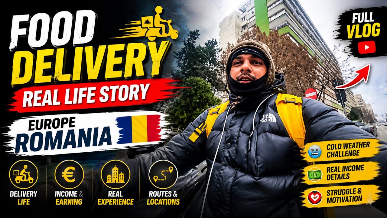 Food Delivery को Real Life 😓 | Full Day 🇷🇴Vlog