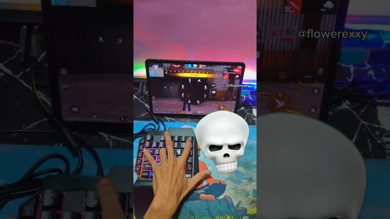 Pc❌mini mobile setup ✅Free Fire Gaming Keyboard|⌨️🖱📱Mix Pro Geek Gamer #freefire #mixpro #geekgamer