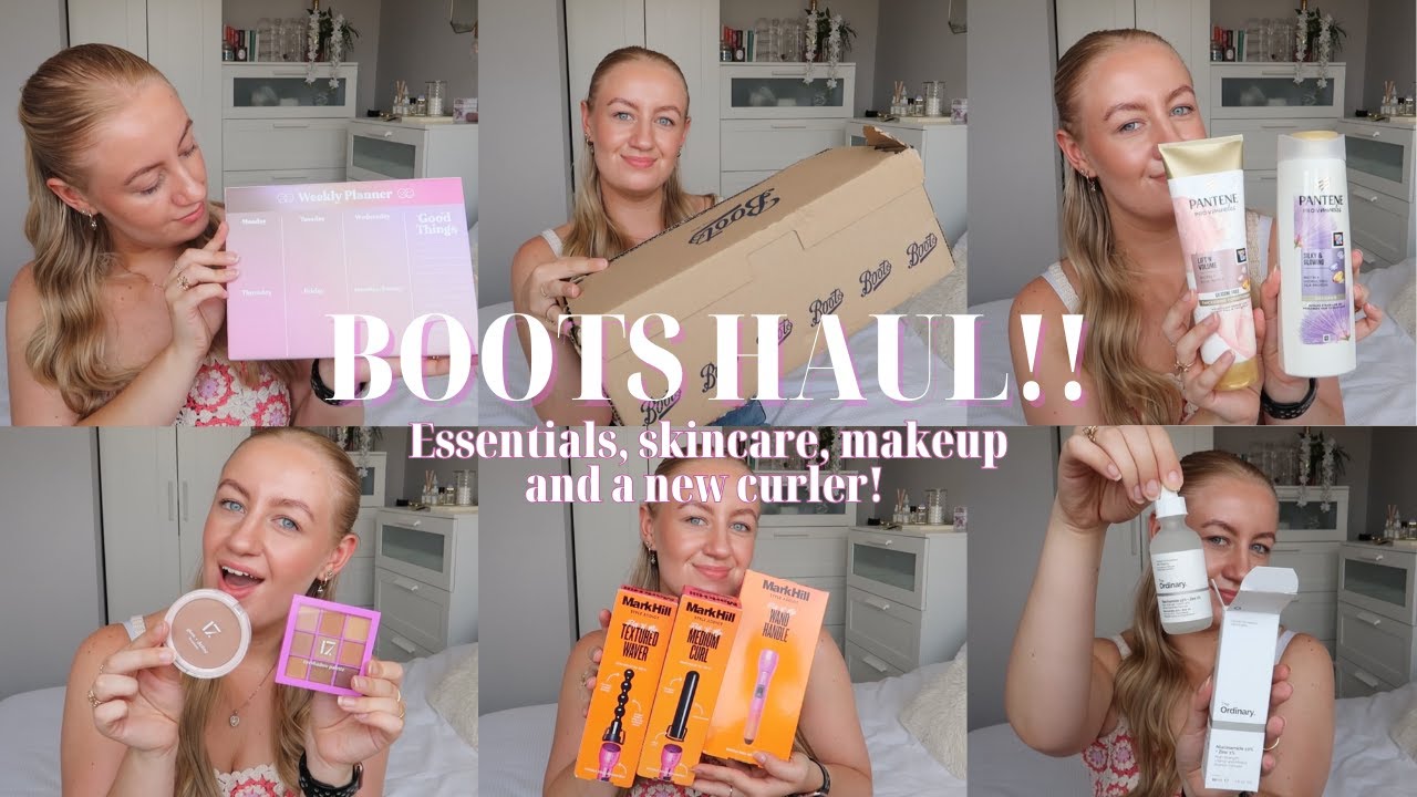 HUGE BOOTS HAUL 🛍 Watch me unbox my favourite essentials, makeup, skincare and a new hair curler!