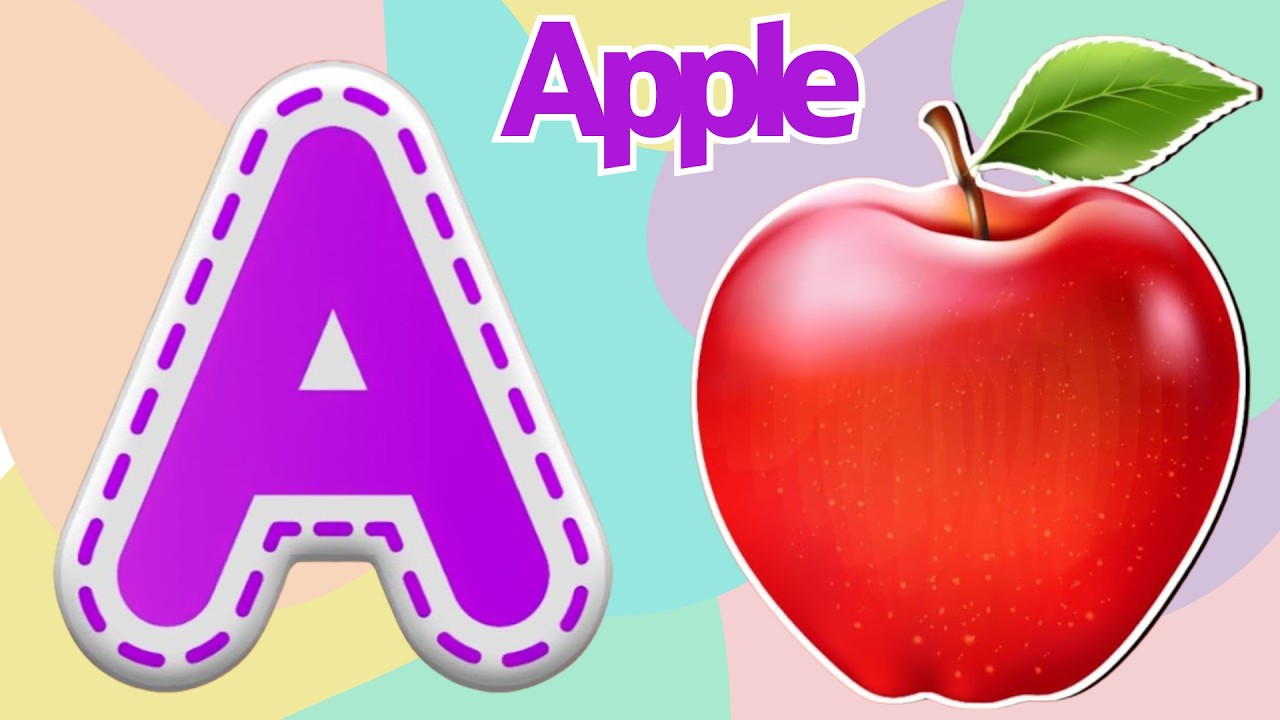 А — это яблоко 🍎 | Мультфильм-песенка про фонетику ABC для детей | Изучаем алфавит с удовольствие...