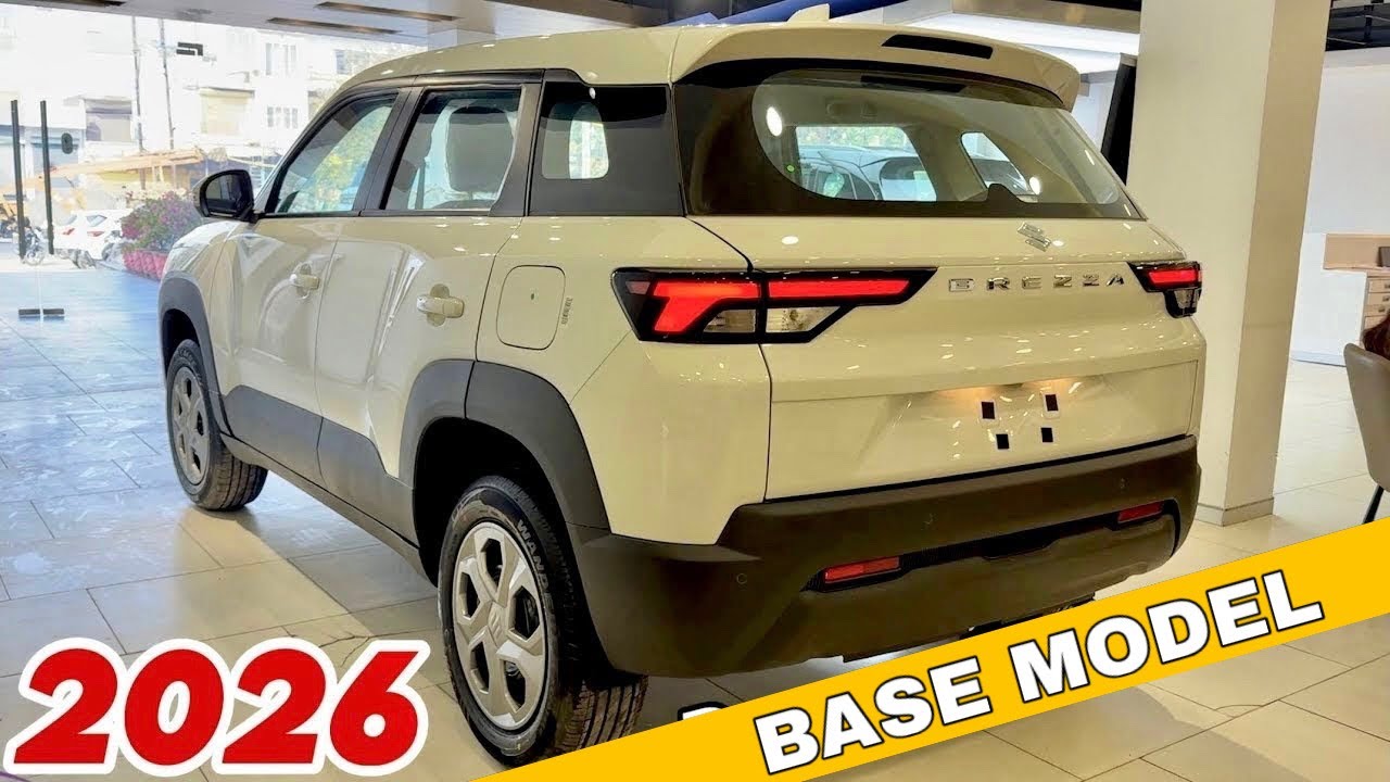 2026 NEW BREZZA LXI Base Model | NEW Maruti Suzuki Brezza Base Model White Colour Review 
