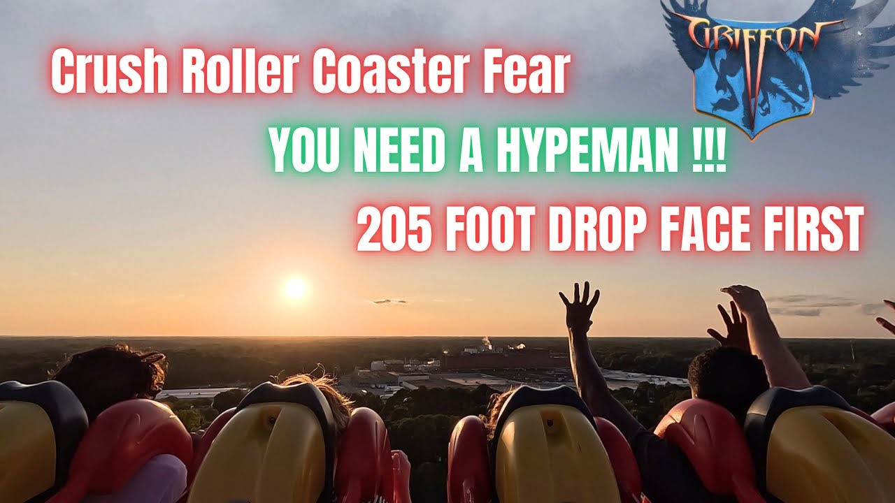 Busch Gardens Williamsburg Griffon POV  , roller coaster fear 