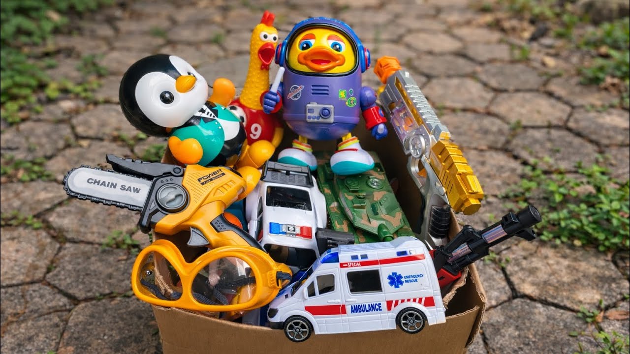 06:06 Minutes Satisfying with Unboxing police, Dolls,Toys Set,Swing&Slide Collection ASMR | Review