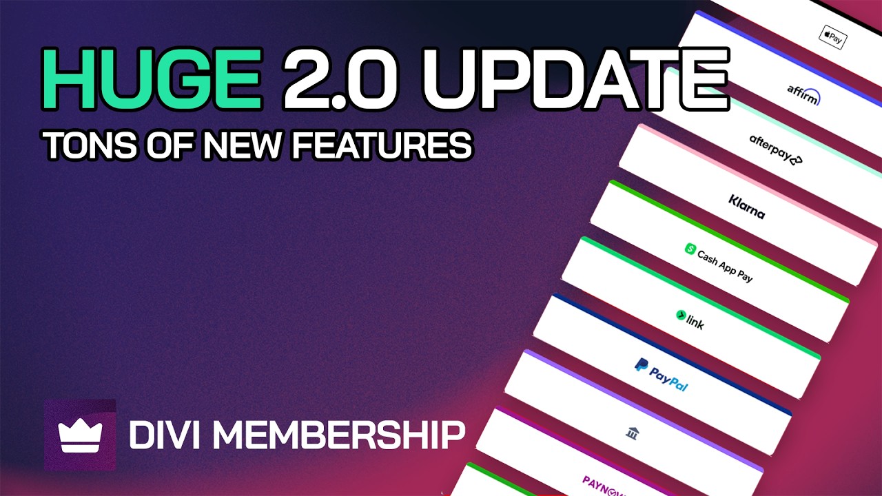 Divi Membership 2.0: бесплатные пробные версии, купоны и Stripe V3 для Divi 5