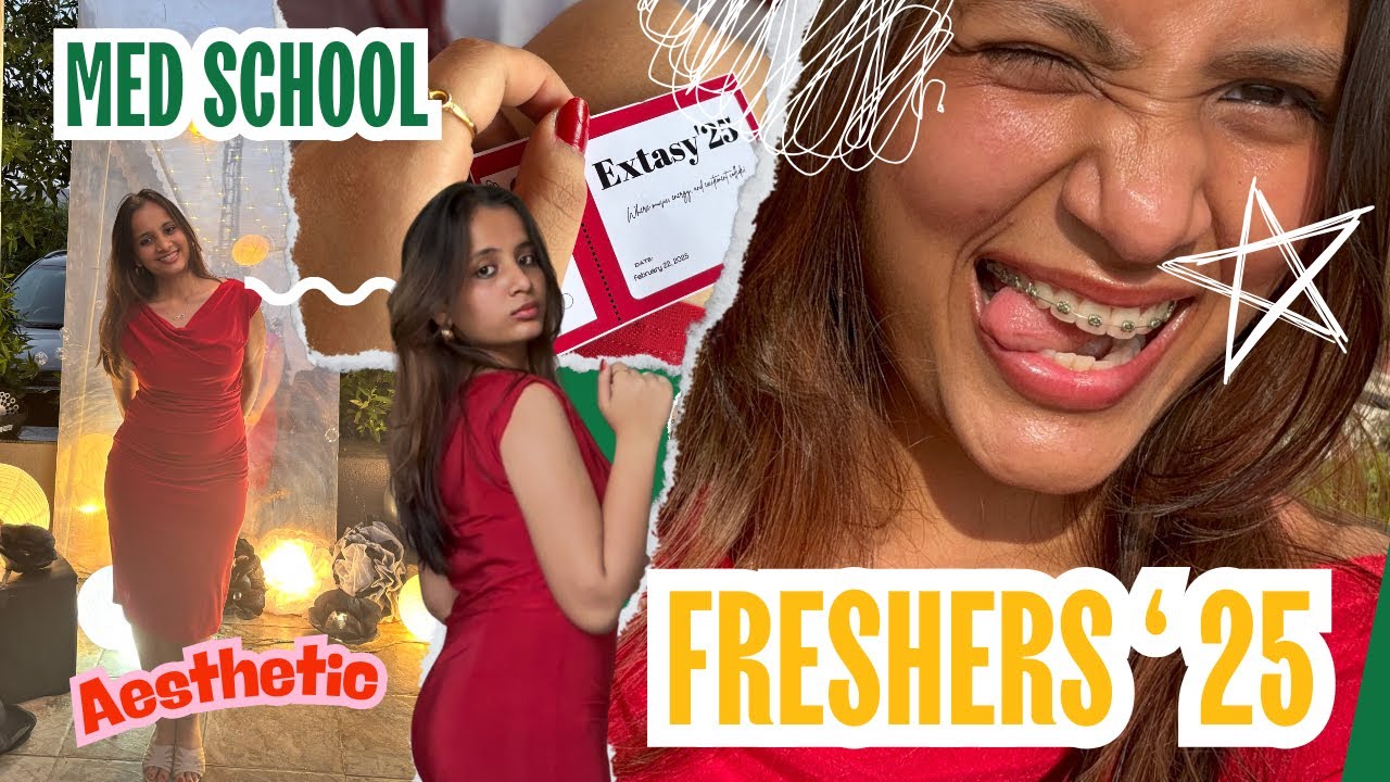 MBBS 1st Year Freshers Vlog | Extasy 25’ | KIMS KARAD | *almost tripped* | Medschool