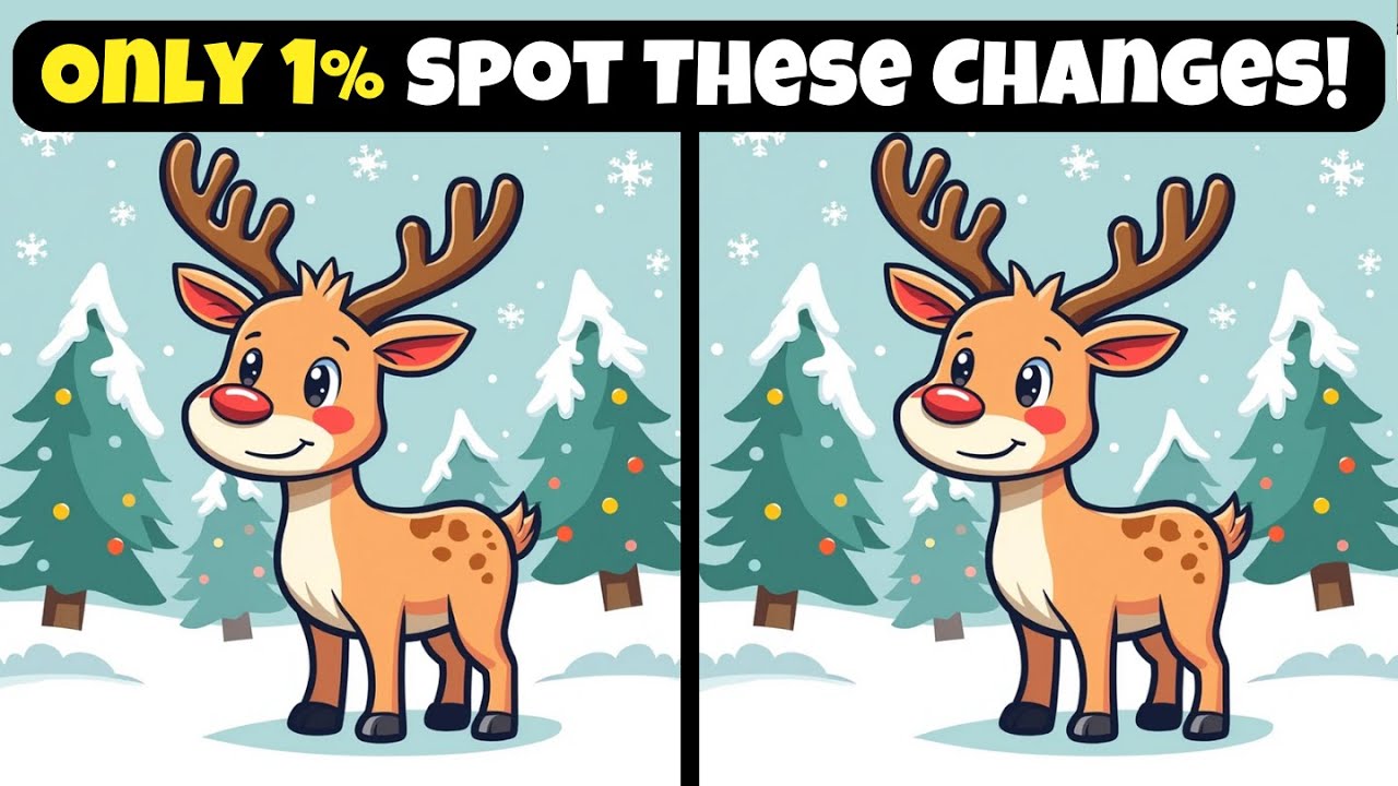 Find 3 Differences | Test Your Sharp Eyes | Winter Edition❄️