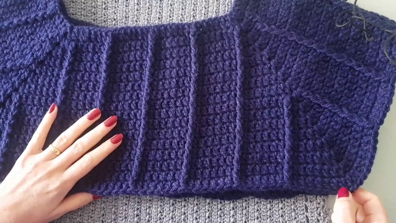 Blusa Topdown de crochê para iniciantes. Parte 1