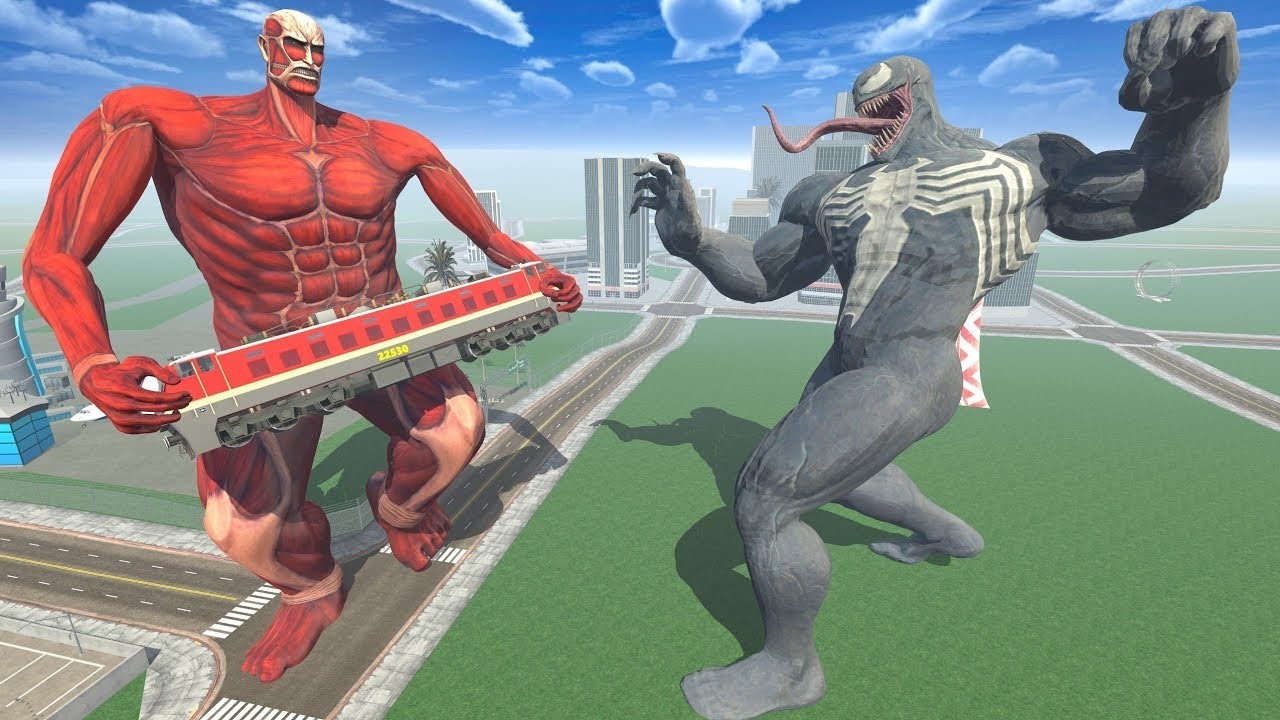 Colossal Titan Attack! 🏙️ Black Venom to the Rescue in Indian Bike Driving 3d