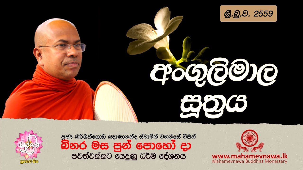 අංගුලිමාල සූත්‍රය | Ven Kiribathgoda Gnanananda Thero | Shraddha TV