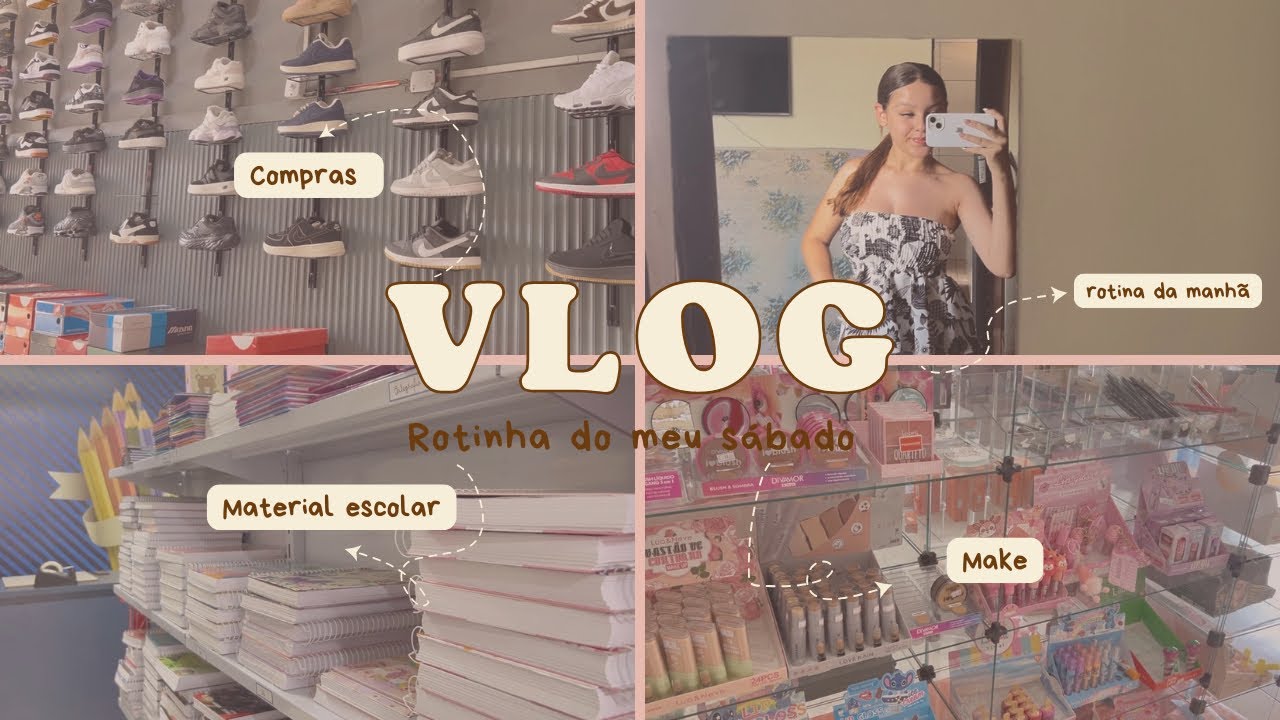 Rotina do meu sábado + material escolar 