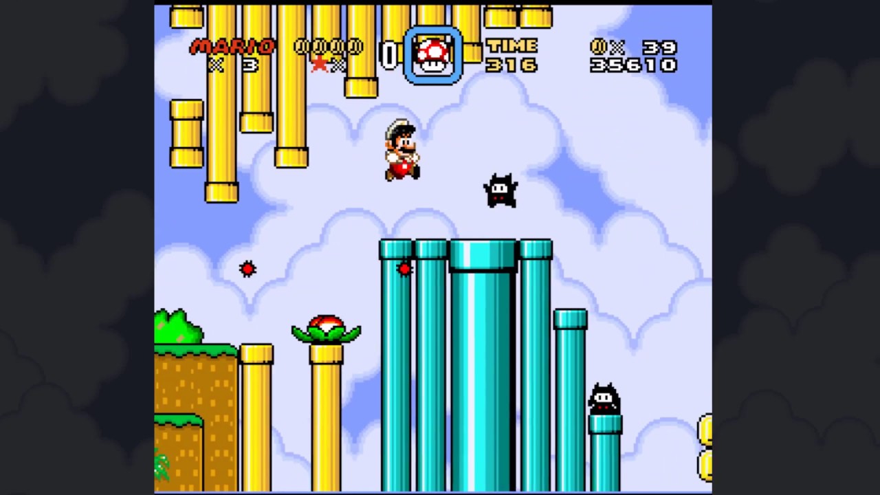 SMW Custom Level - Ninjis 'n' Pipes