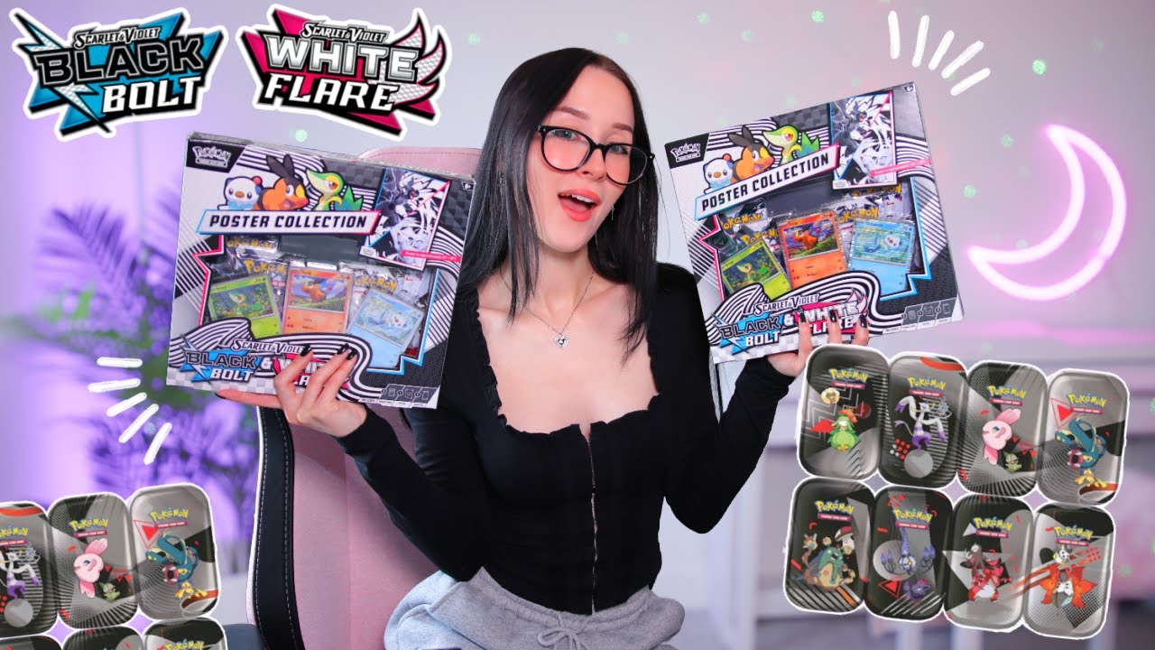 OPENING MORE POKEMON BLACK BOLT & WHITE FLARE 🖤🤍